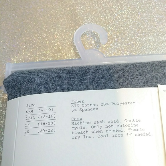 NWT Womens Cotton Blend Seamless 5" Rise Leggings - Picture 3 of 4